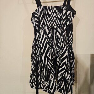 Zebra Print Dress - Size 22